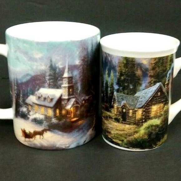 Other - Thomas Kinkade Set of Two Coffee Mug Set